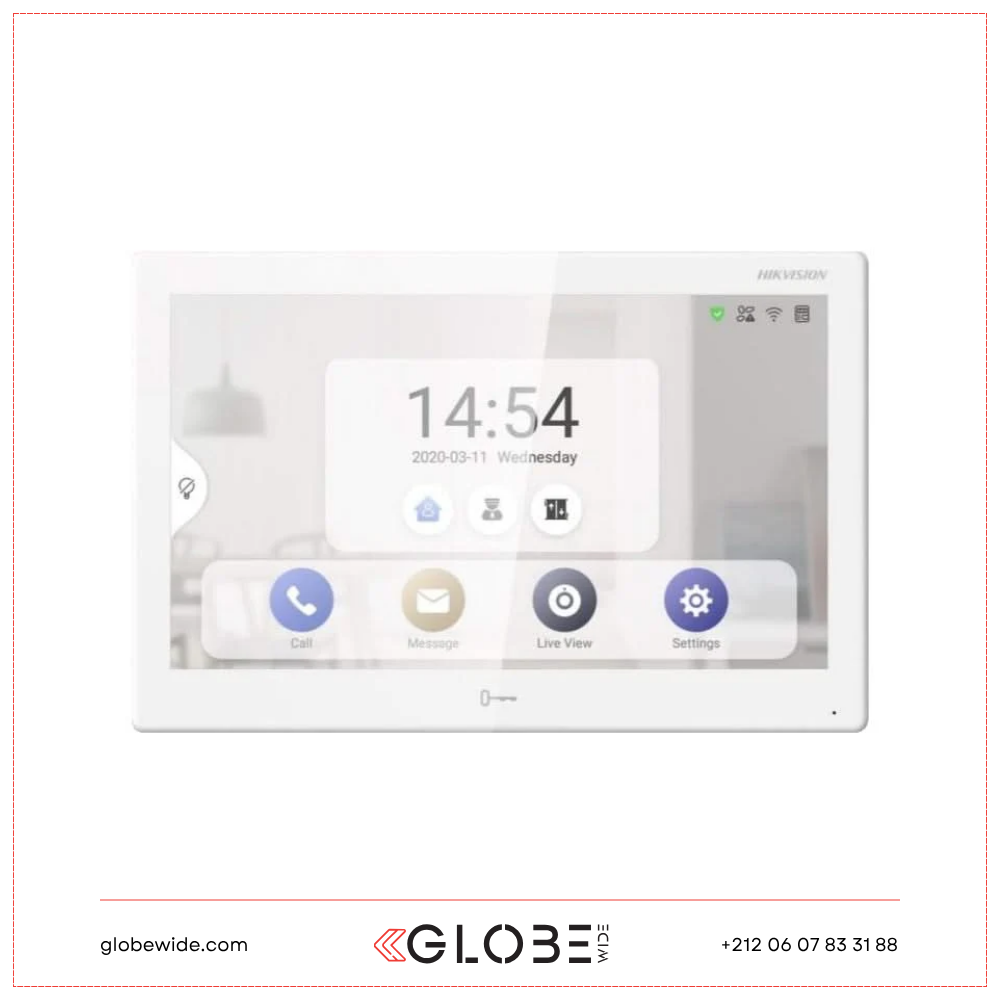 Moniteur vidéophone HIKVISION écran TFT 7" DS-KH9310-WTE1